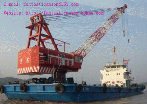 sell used floating crane lift ship crane barge barge crane